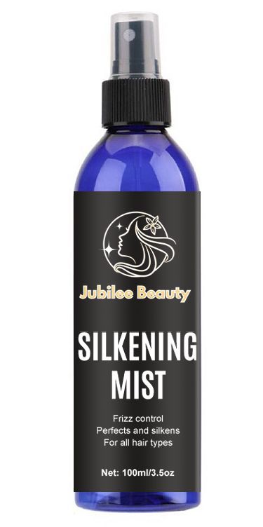 Silkening Hair Mist with Heat Protectant – Anti-Frizz Shine Spray for All Hair Types | Jubilee Beauty (100ml)